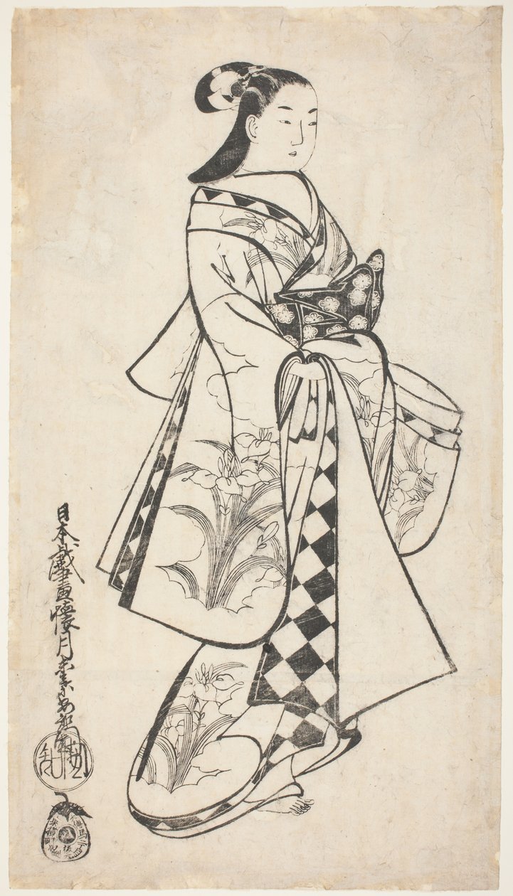 Beleza em pé de Kaigetsudo Anchi