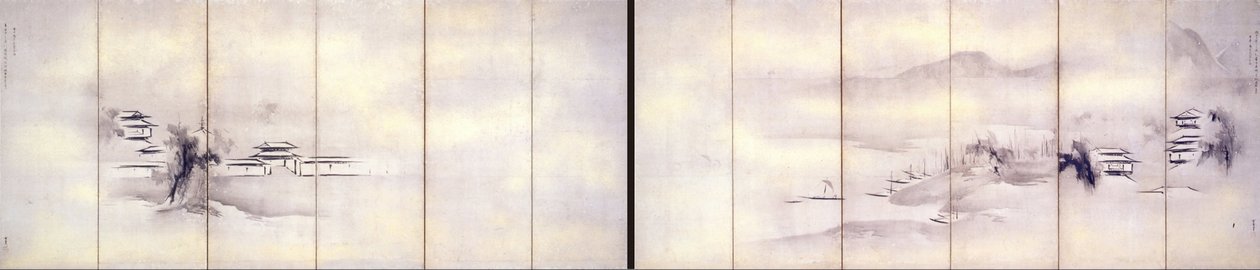 PAISAGEM COM TEMPLOS de Kaiho Yusho