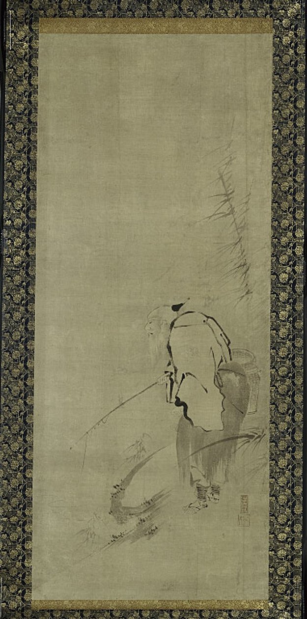 Tríptico de Zhou Moushu, Xiwangmu e Taigong Wang de Kaiho Yusho