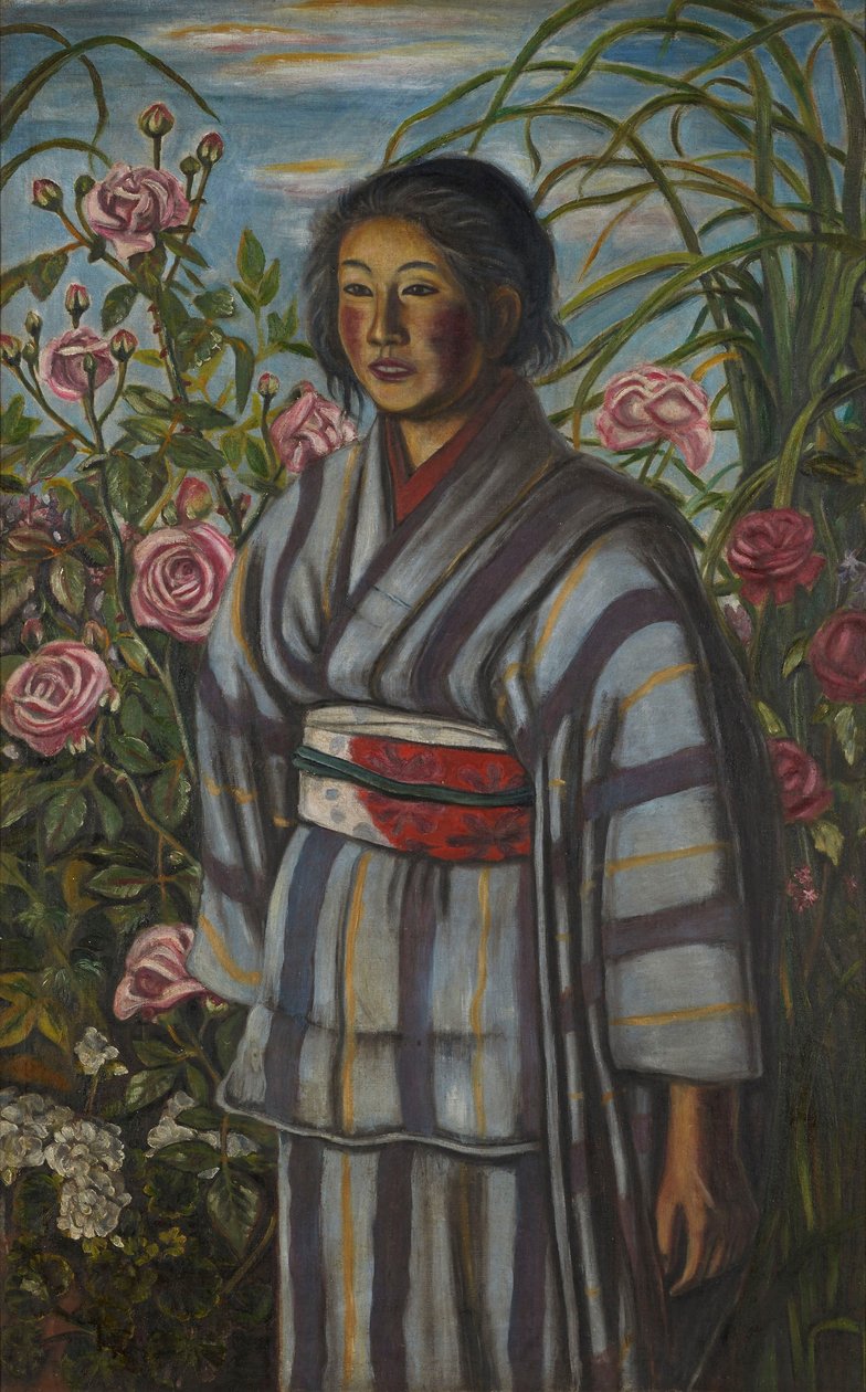 Rosas e uma rapariga de Kaita Murayama