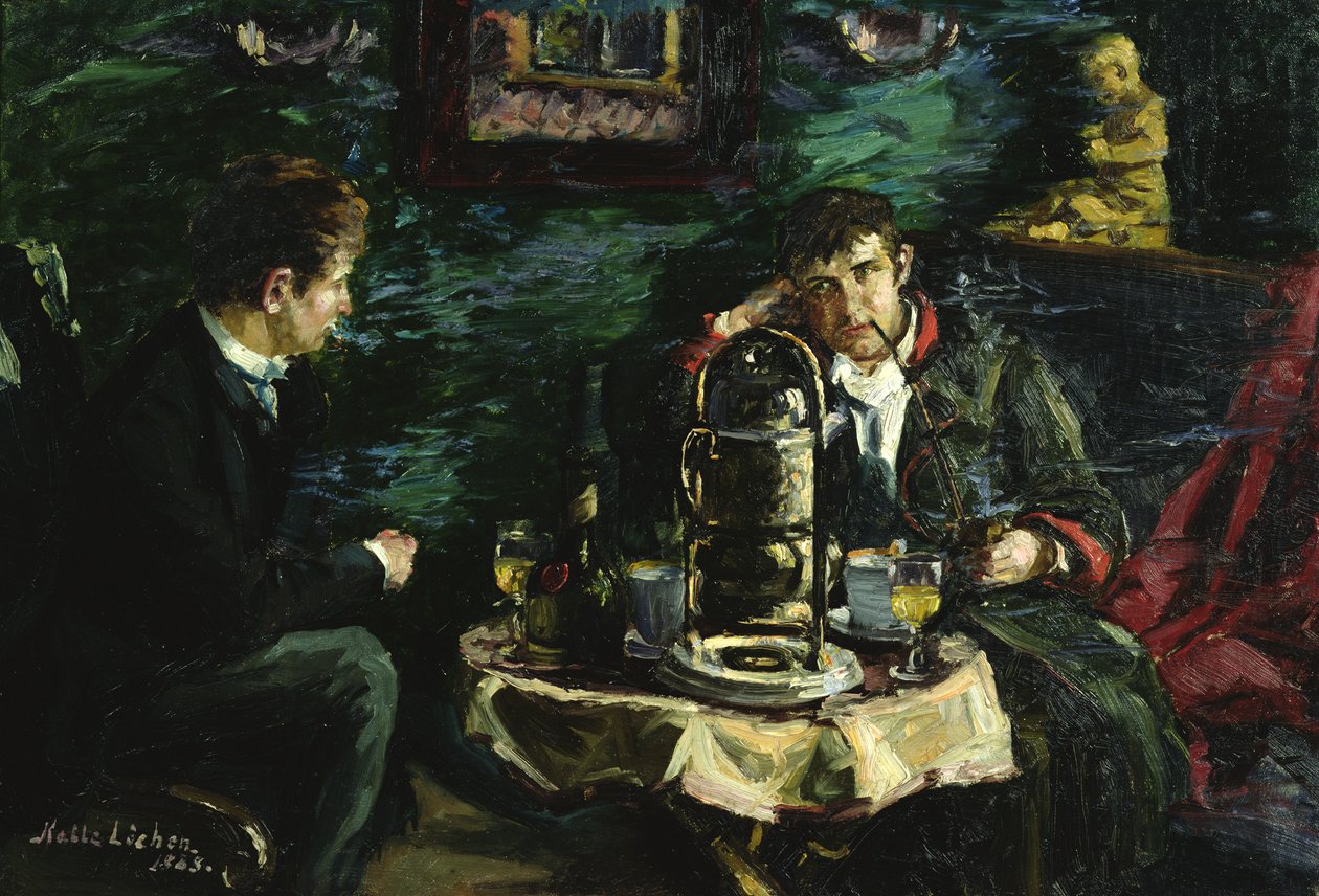 O actor Tobias Sorensen e Ola Voss (óleo sobre tela) de Kalle Lochen