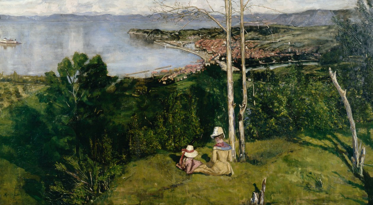 Vista sobre Trondheim de Kalle (1865 93) Lochen
