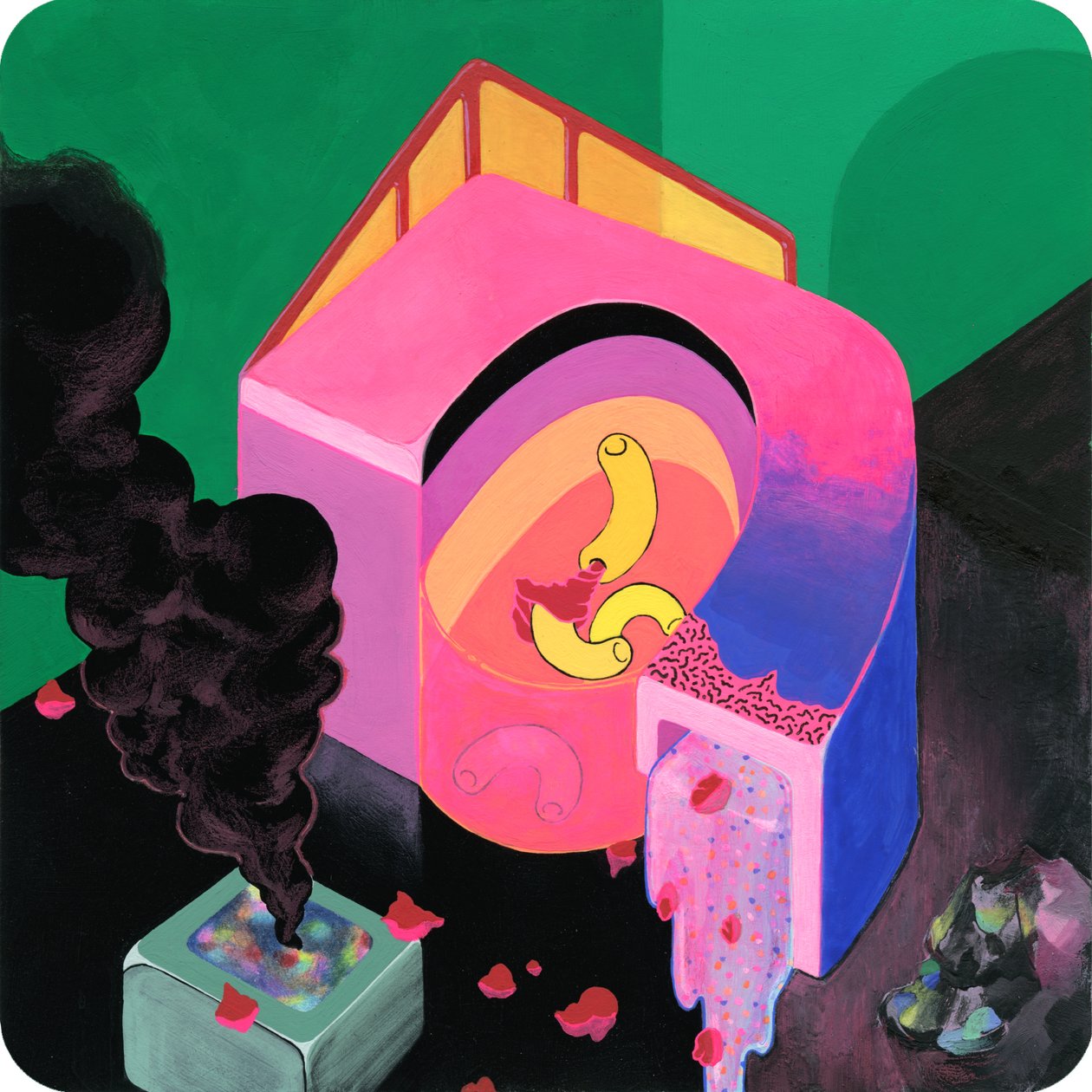 The period bathhouse, 2019 (meios mistos em papel) de Kam Tsz