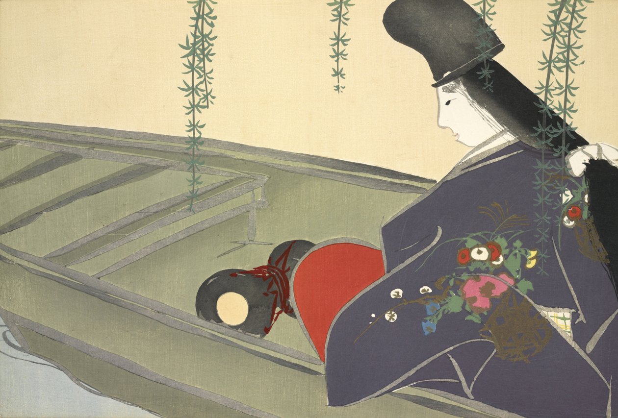 Asazuma-bom, de Momoyo-gusa de Kamisaka Sekka