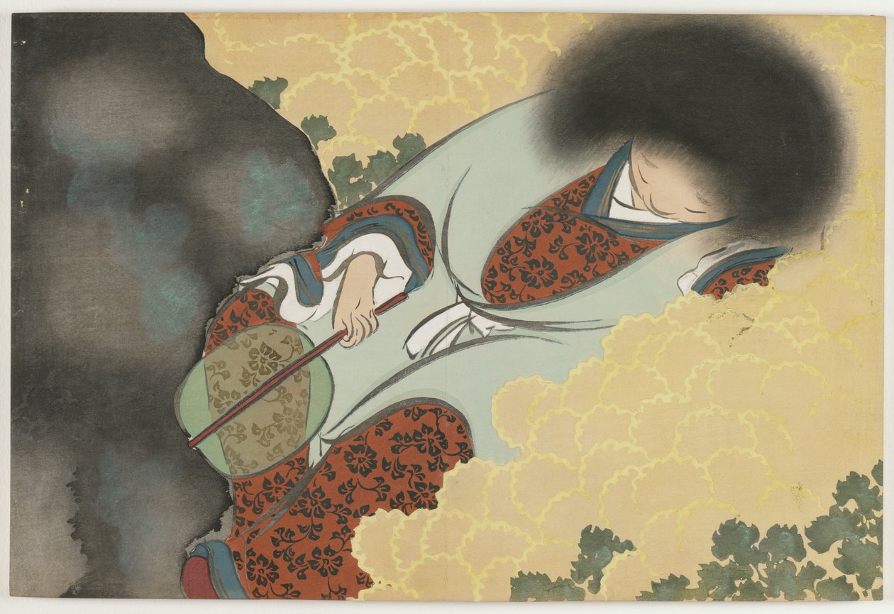 Flores de Cem Mundos (Momoyogusa): Menino Crisântemo (Kikujidō) de Kamisaka Sekka
