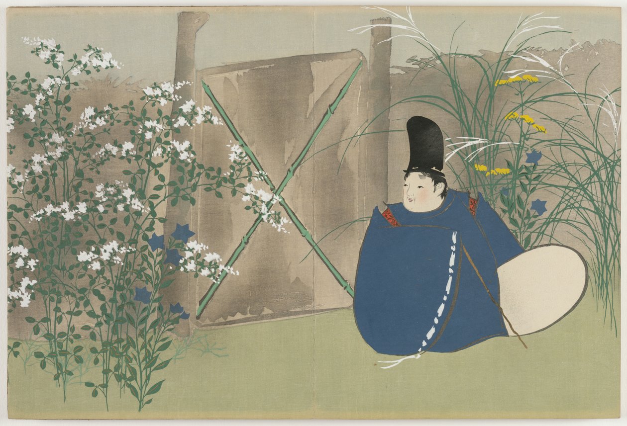 Flores de Cem Mundos (Momoyogusa): Nakaguni (Nakagusa) de Kamisaka Sekka