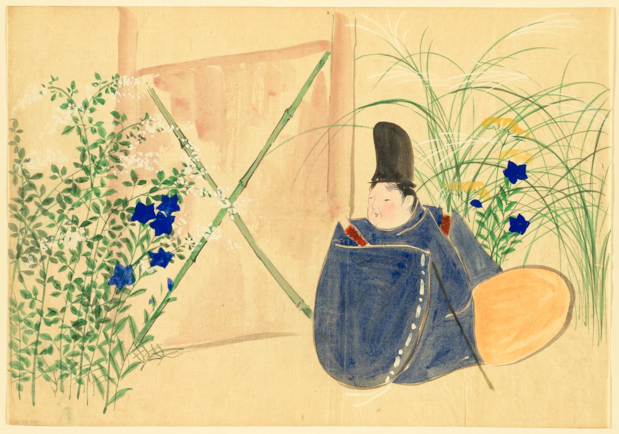 Flores de Cem Mundos (Momoyogusa): Nakaguni (Nakagusa) de Kamisaka Sekka