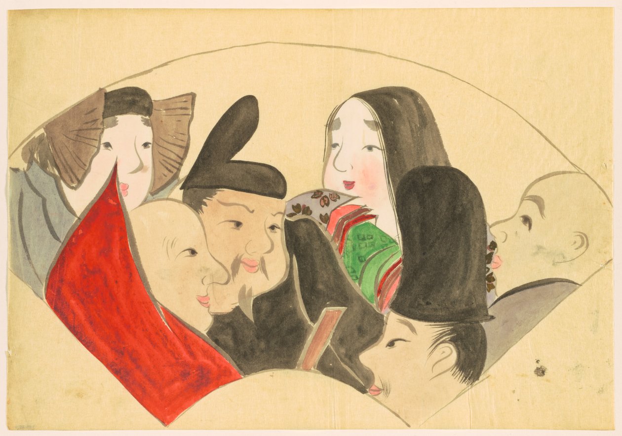 Flores de Cem Mundos (Momoyogusa): Seis Imortais Poéticos (Rokkasen) de Kamisaka Sekka