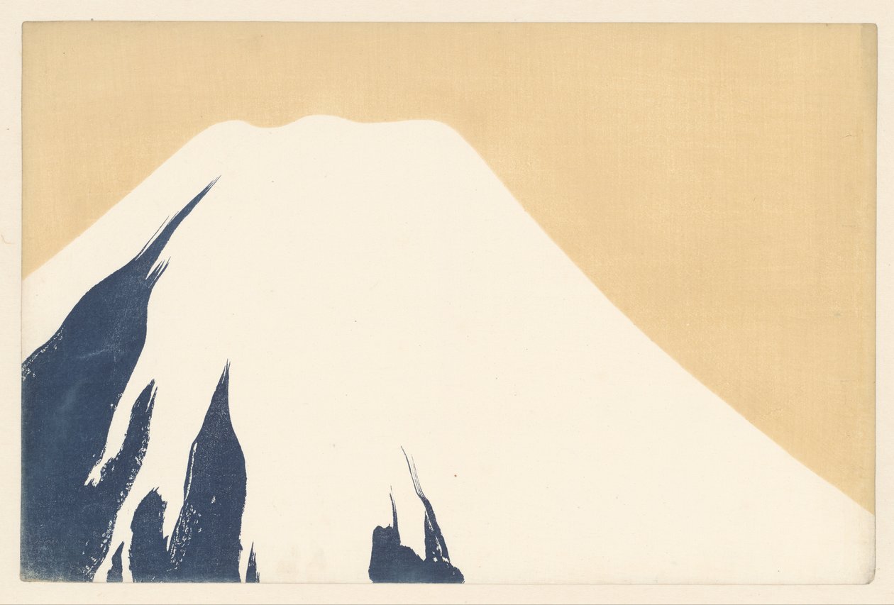 Monte Fuji, 1909 (impressão em xilogravura) de Kamisaka Sekka