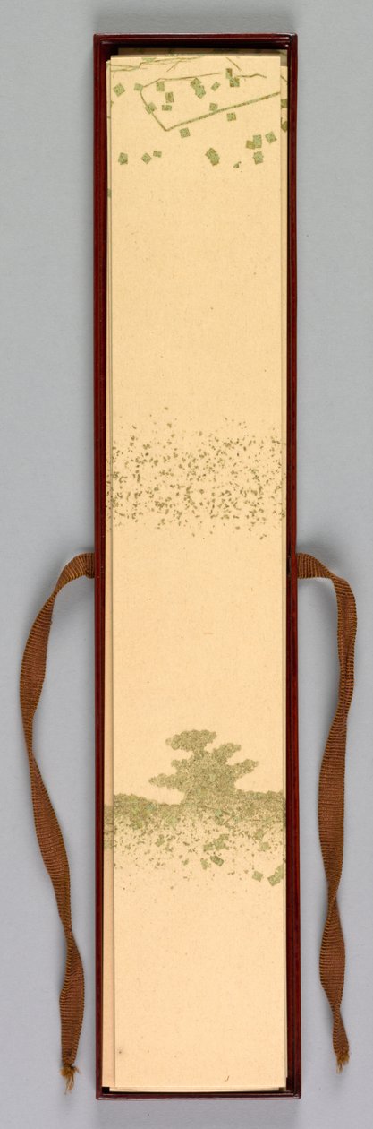 Caixa de cartão de poema, 1868-1912. de Kamisaka Sekka