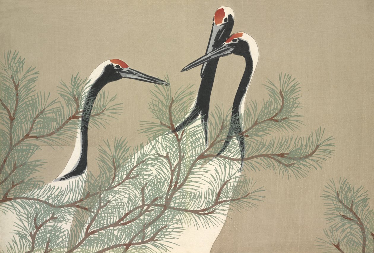 Tsuru, de Momoyo-gusa de Kamisaka Sekka