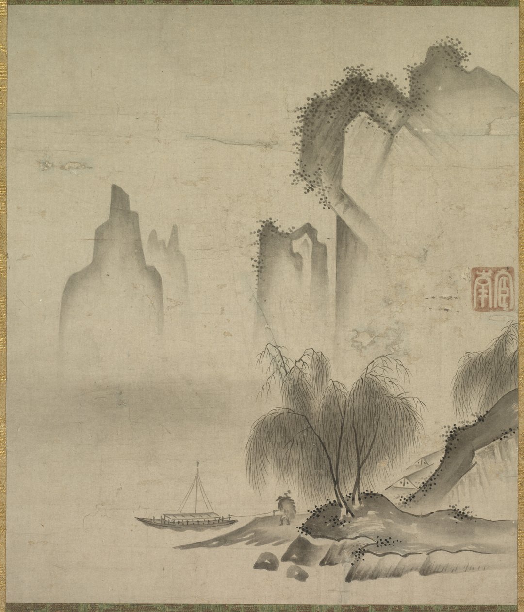 Figura Amarrando um Barco, meados dos anos 1500. de Kannan