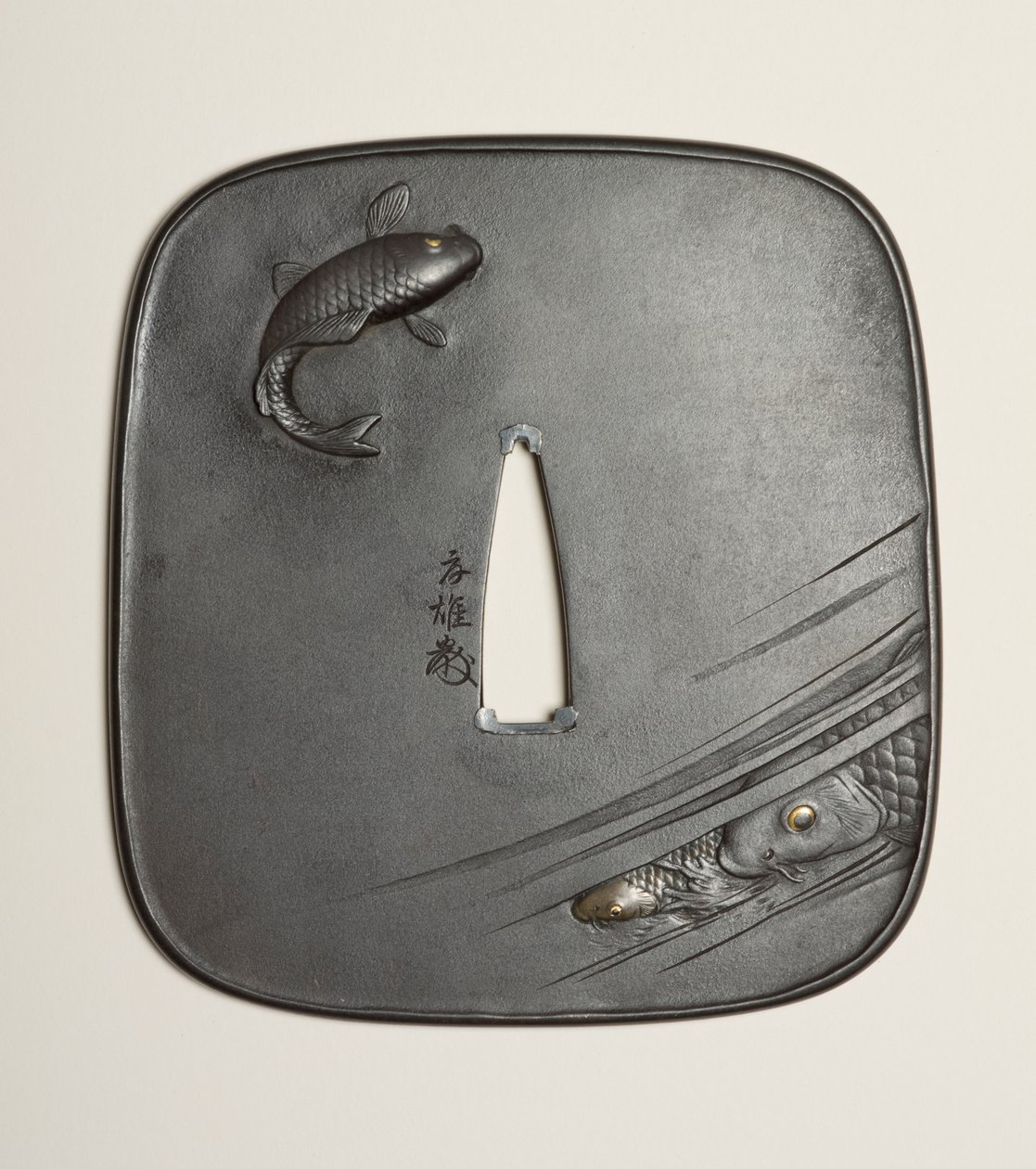 Tsuba, século XIX (ferro) de Kano Natsuo