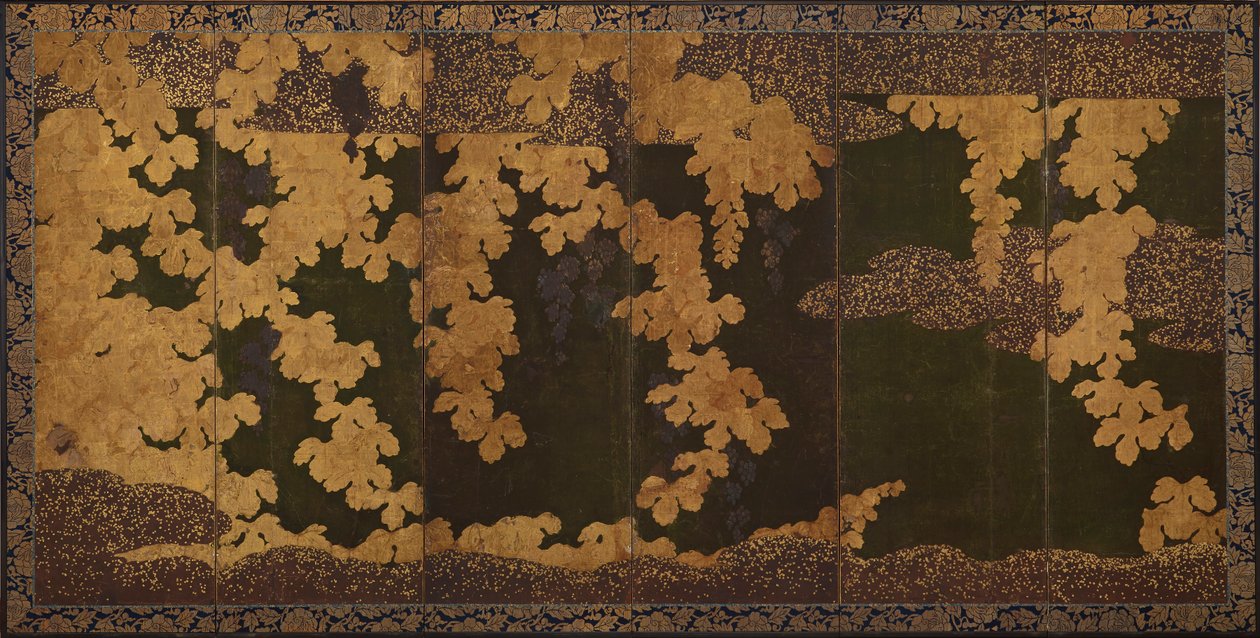 Vinhas, período Momoyama, 1568-1615. de Kano Eitoku