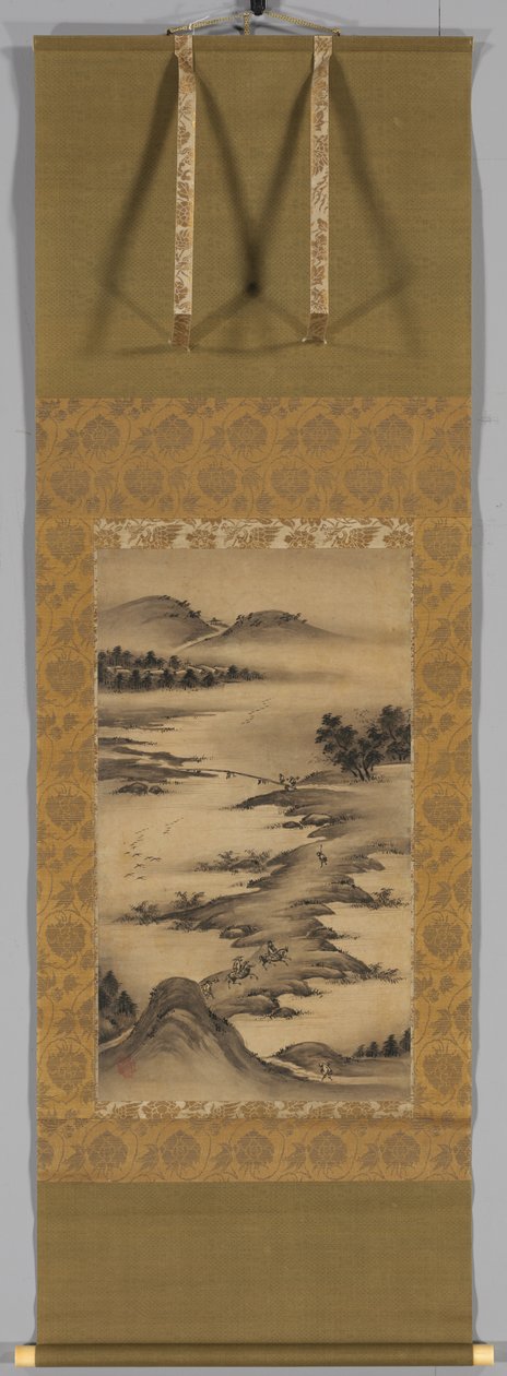 Paisagens Sazonais: Outono de Kano Hideyori