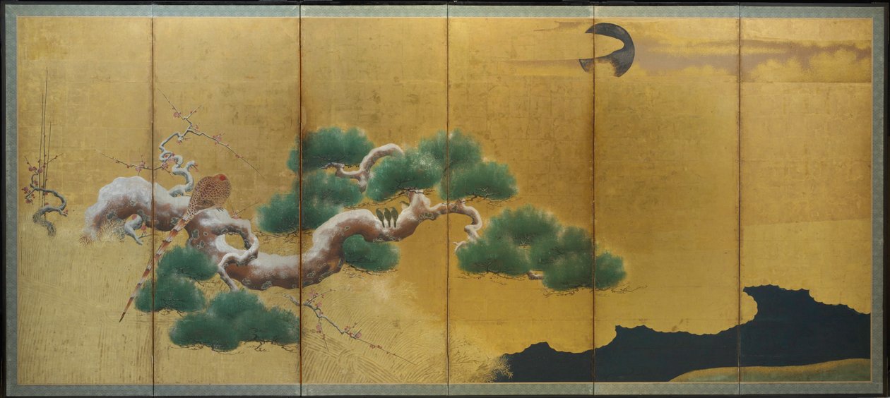 Faisão e Pinheiro de Kano Koi