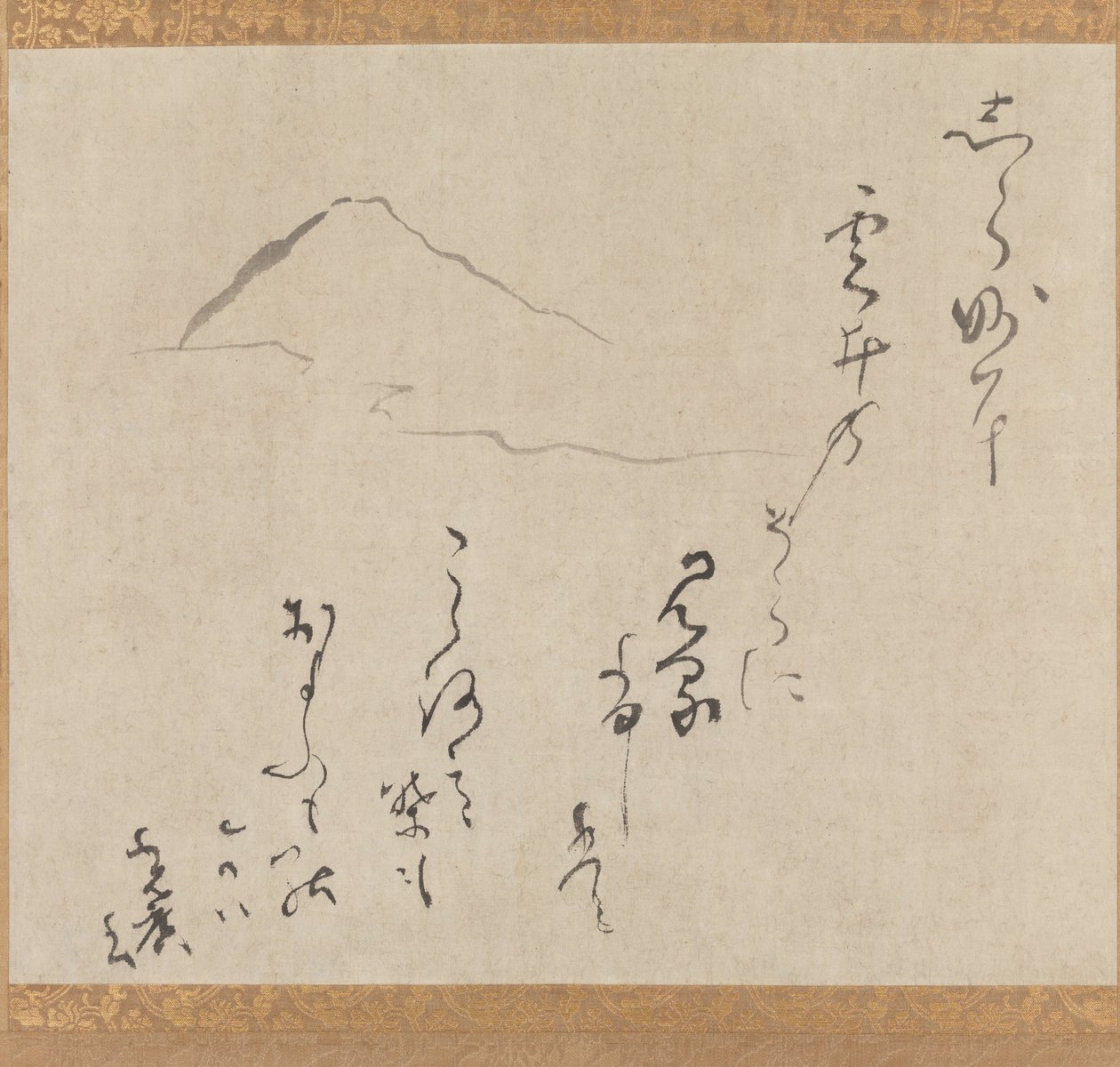 Monte Fuji, finais do século XVI a meados do século XVII (tinta sobre papel) de Karasumaru Mitsuhiro