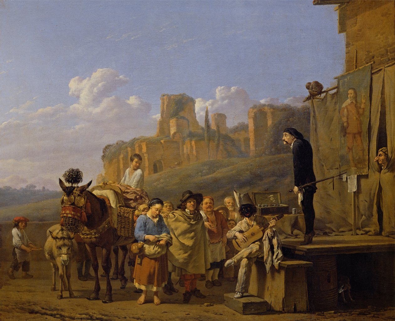 Os charlatães italianos, 1657 de Karel Dujardin