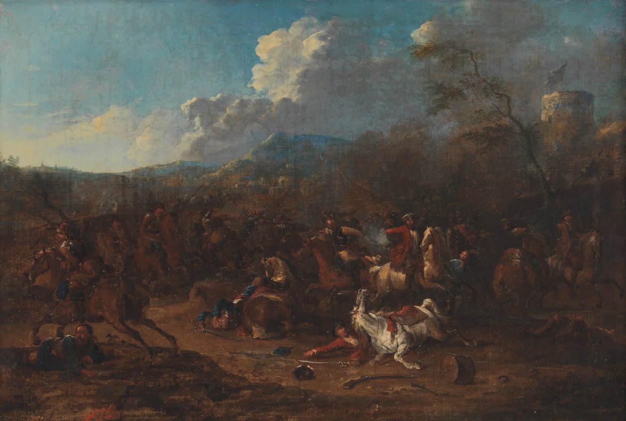 Escaramuça de Cavalaria em uma Fortaleza de Karel Breydel