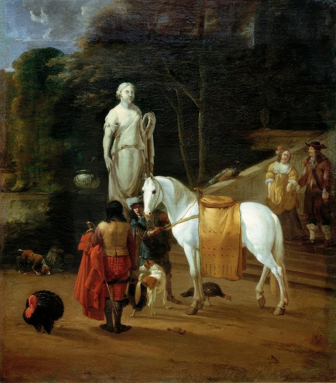 Adeus em frente ao palácio de Karel Dujardin
