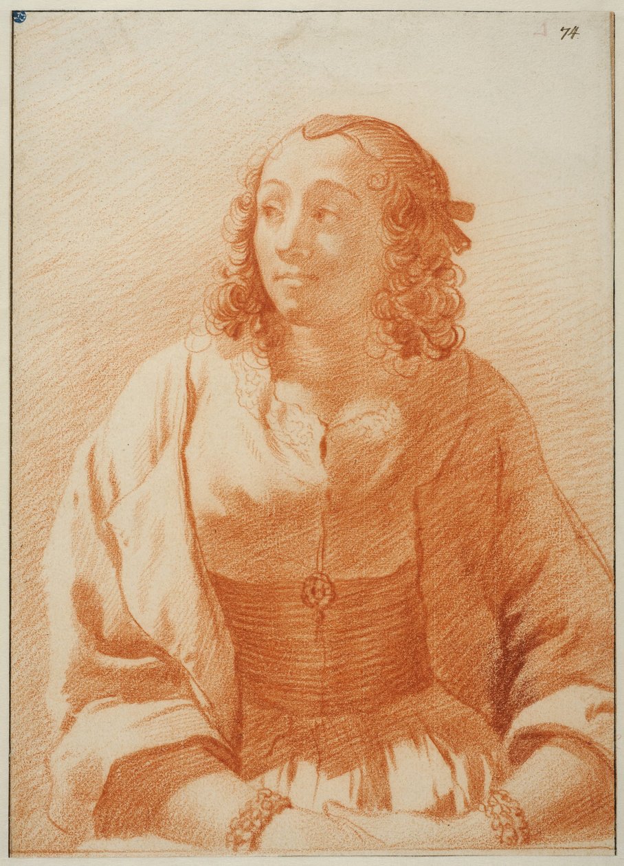 Porträt einer jungen Frau de Karel Dujardin