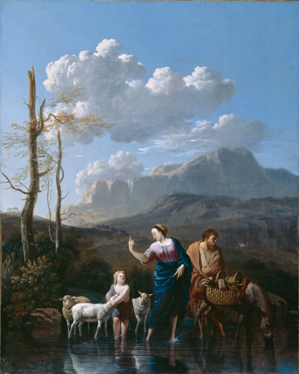 Regresso da Sagrada Família do Egito de Karel Dujardin