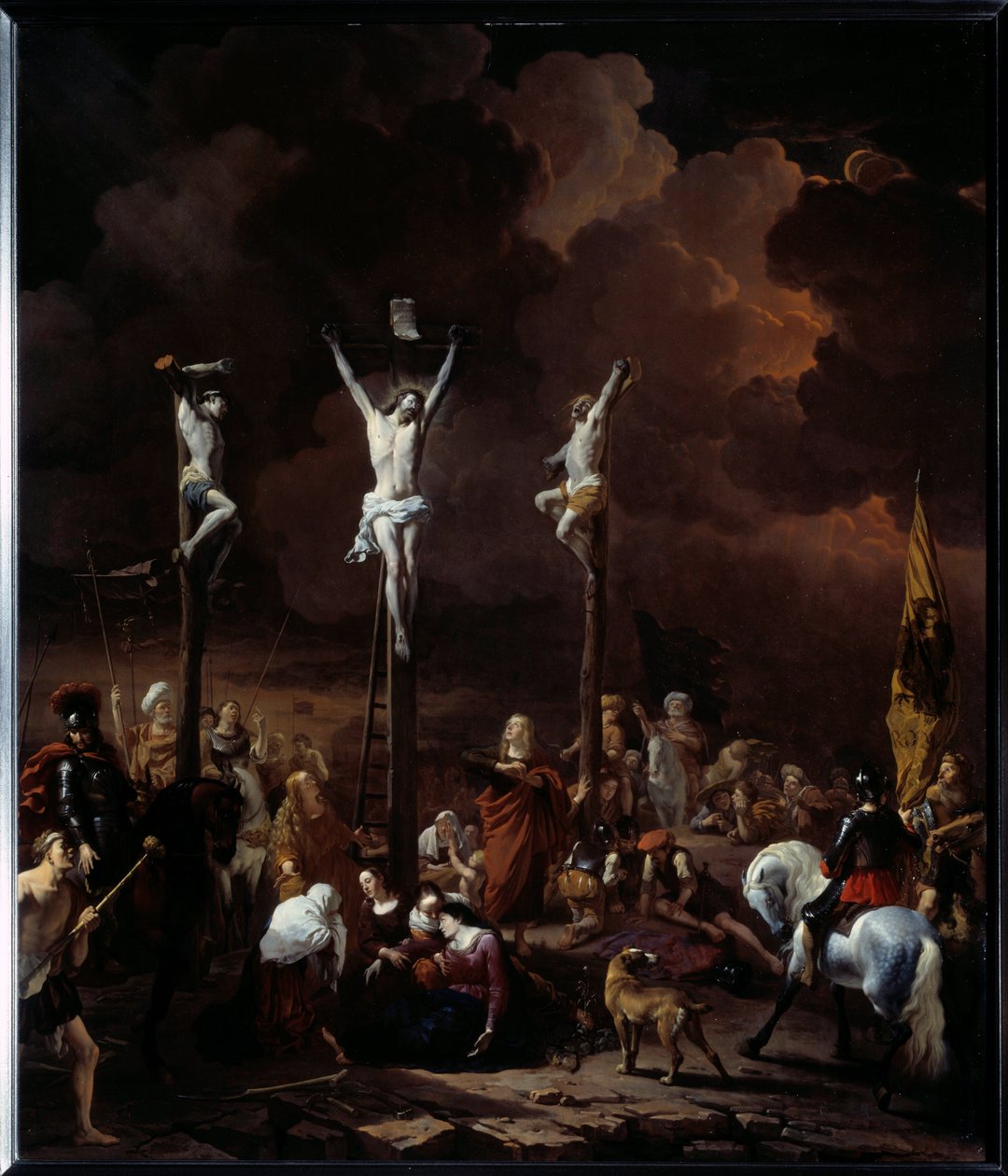 The Calvary Painting by Karel Dujardin (1621-1678) (ec.holl.) 1661 Sun. 0,97x0,84 m de Karel Dujardin