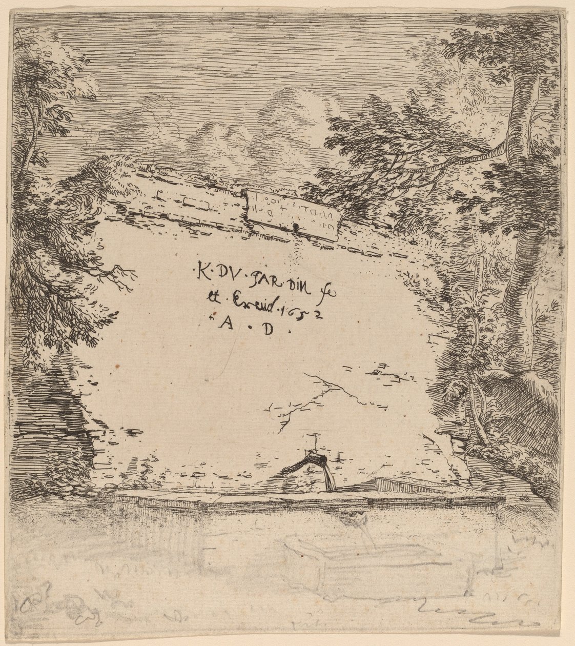 Página de título com fonte de Karel Dujardin