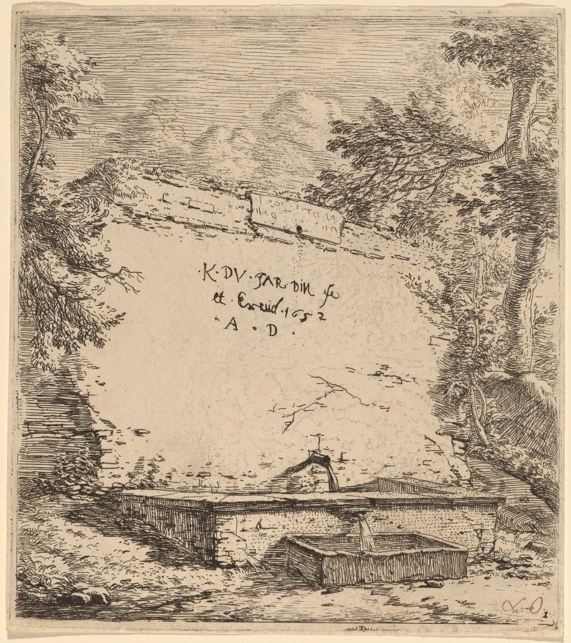 Página de título com fonte de Karel Dujardin