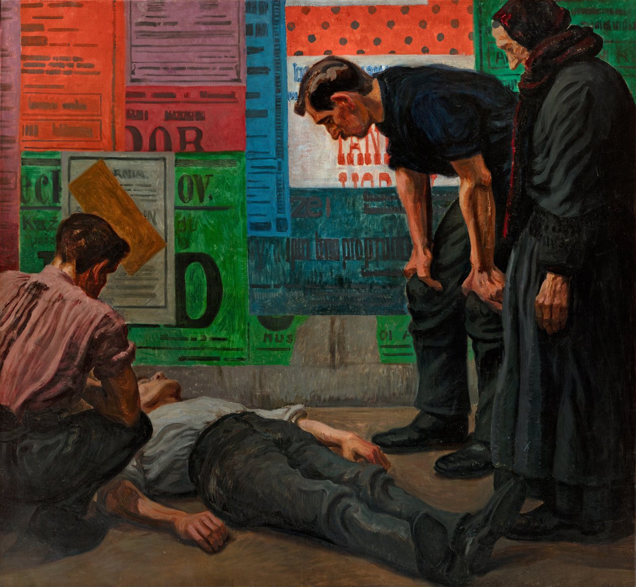 Acidente no local de construção, 1909 de Karel Myslbek