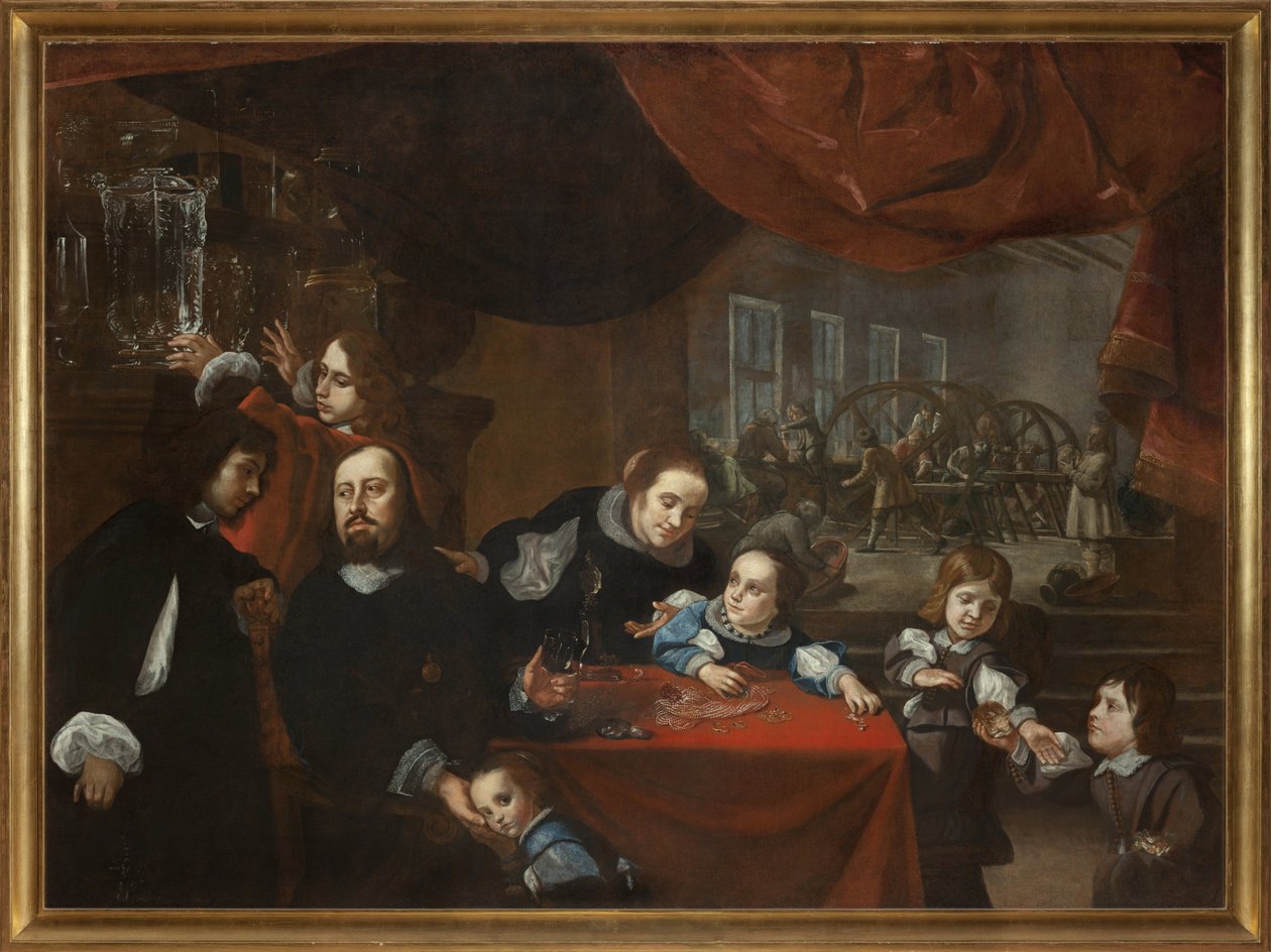 Dionysio Miseroni (1607-1661) e sua família de Karel Škréta
