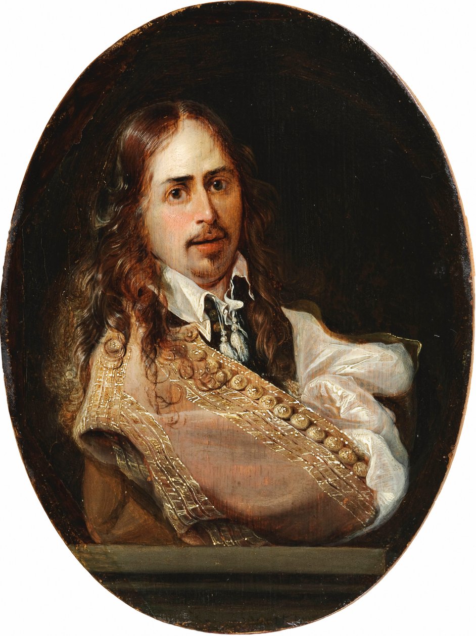 Autorretrato e retrato de Cornelia Bouwers, mulher do artista de Karel Slabbaert