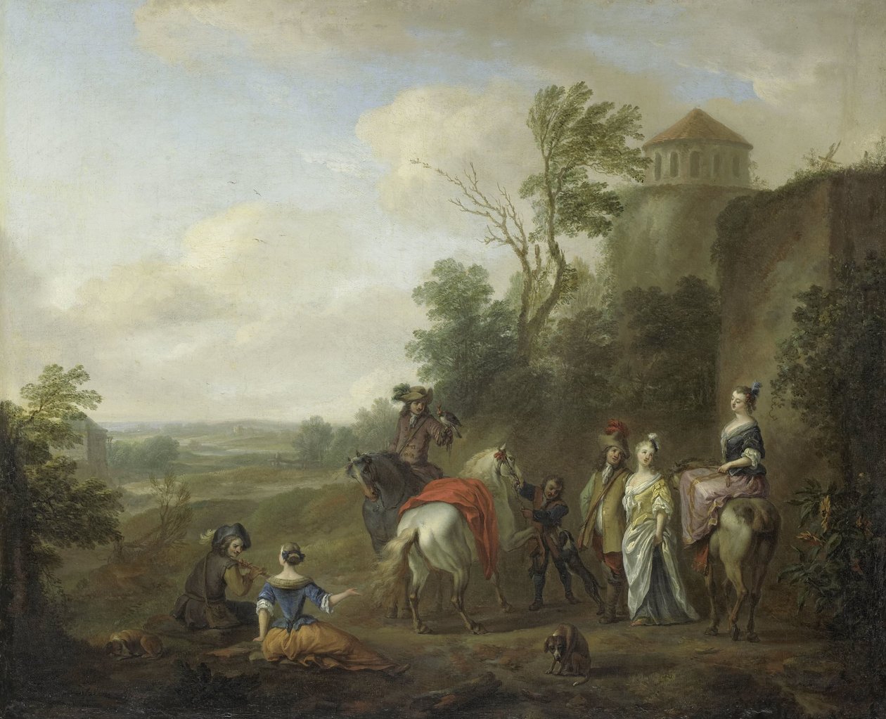 Uma Festa de Caça de Karel van Falens