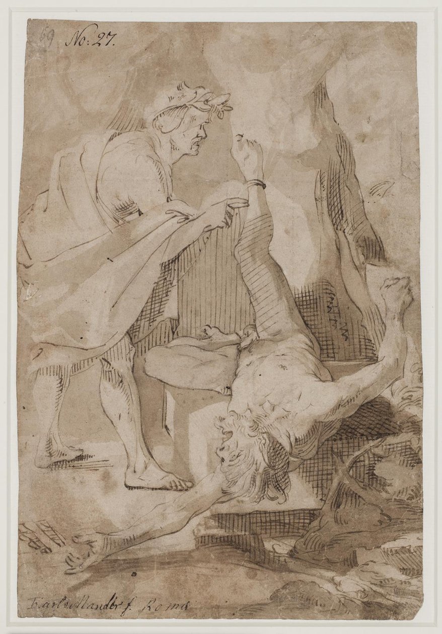 Apollo esfola Marsyas de Karel van III Mander