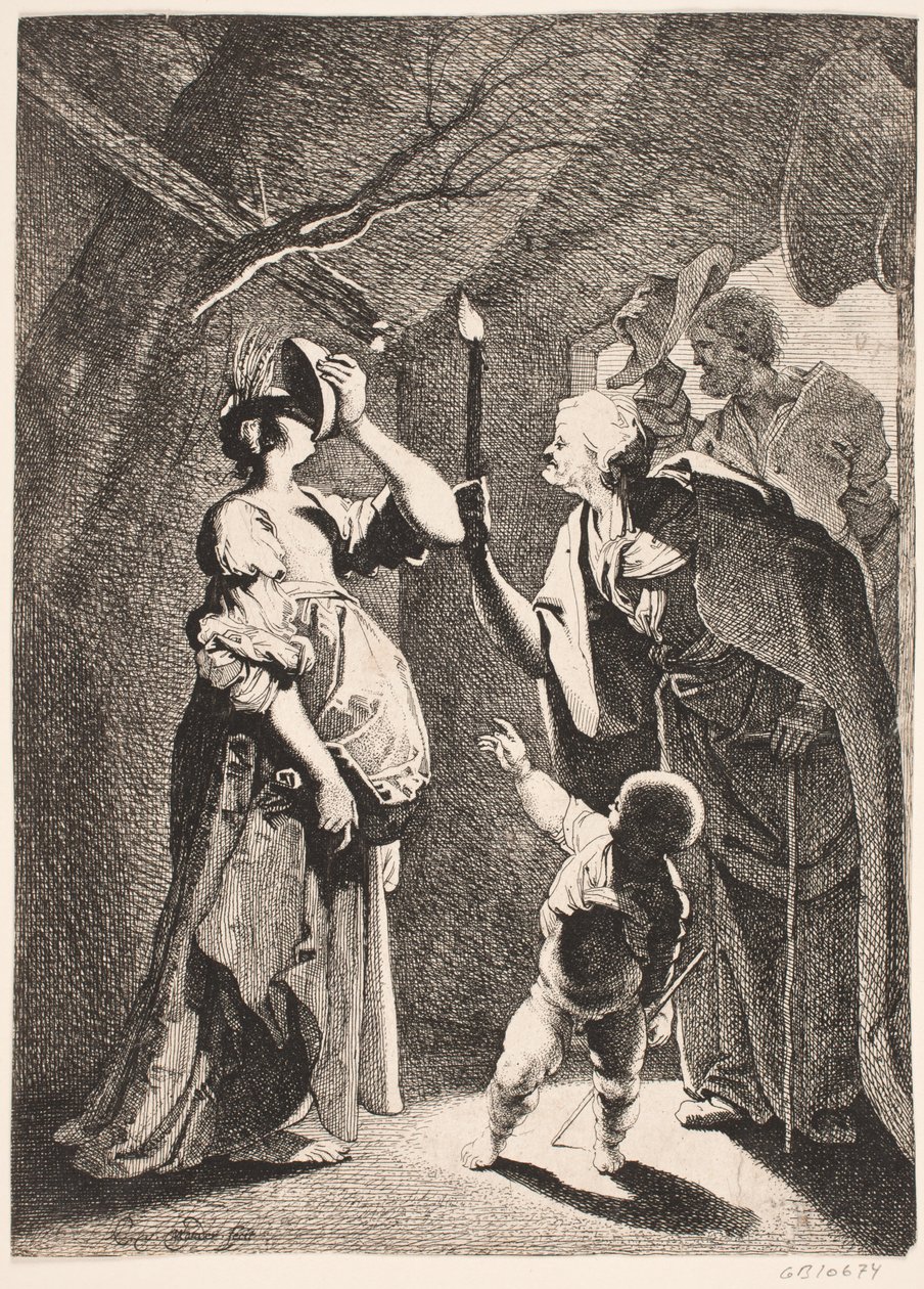 Ceres ridicularizado por Stellio de Karel van III Mander