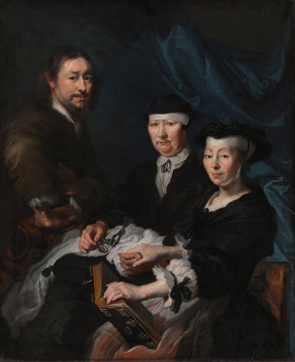 O artista com sua família de Karel van III Mander