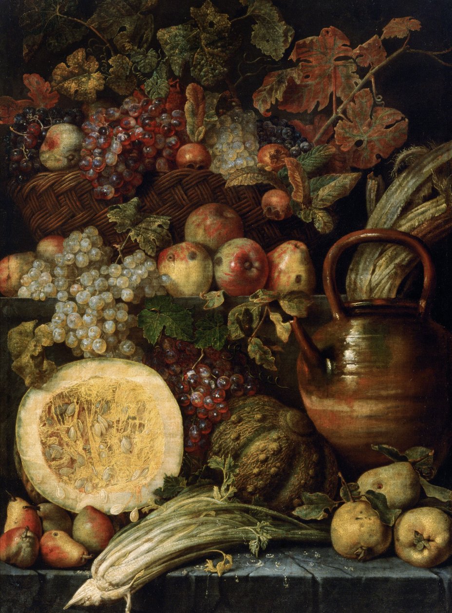 Natureza morta com fruta, último quartel do séc. de Karel van Vogelaer