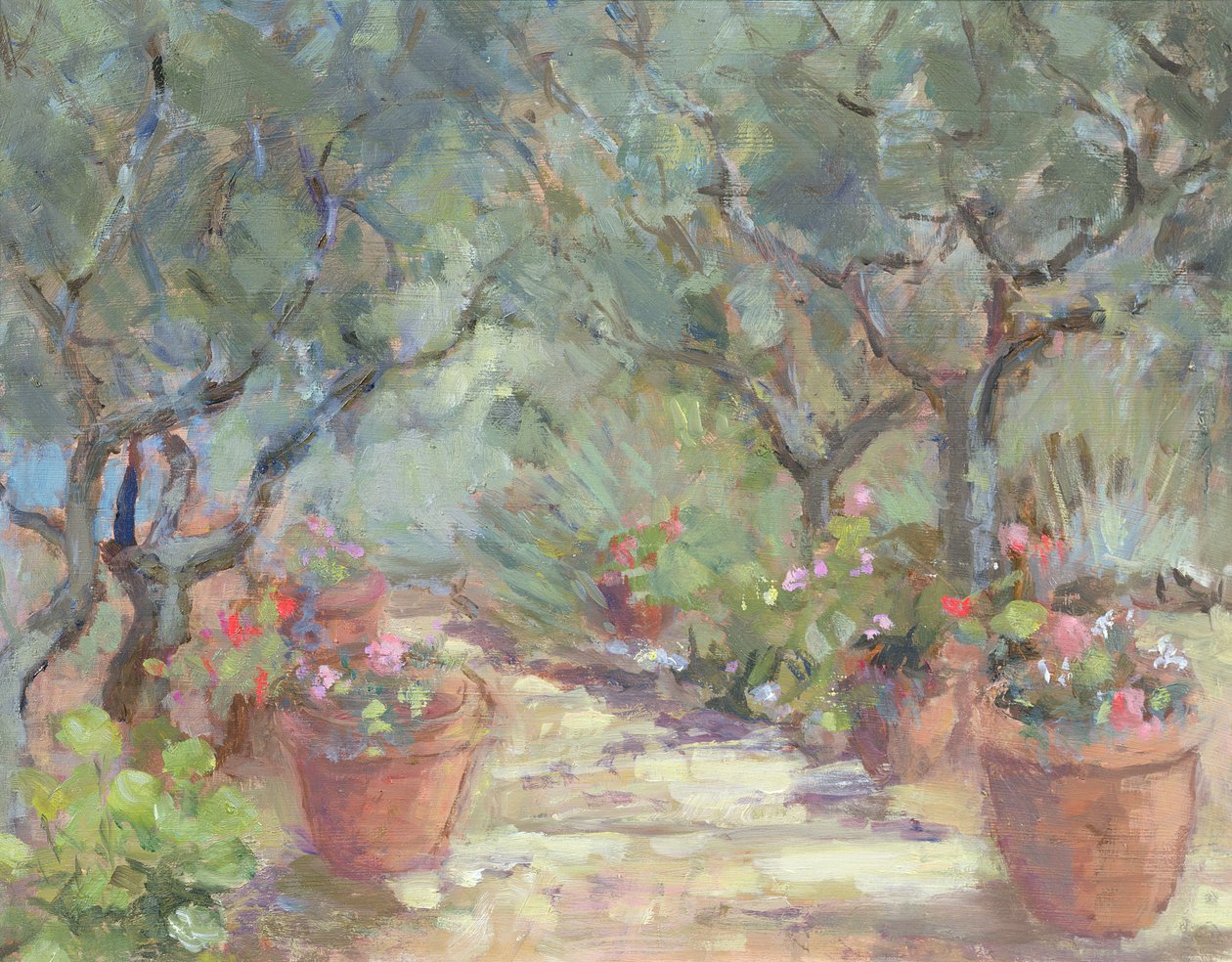 Jardim em Porto Ercole, Itália, 1996 de Karen Armitage