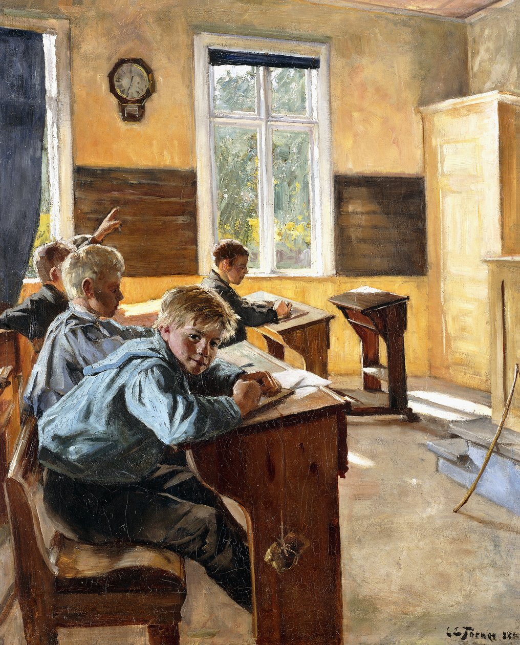 Na sala de aula de Karen Elizabeth Tornoe