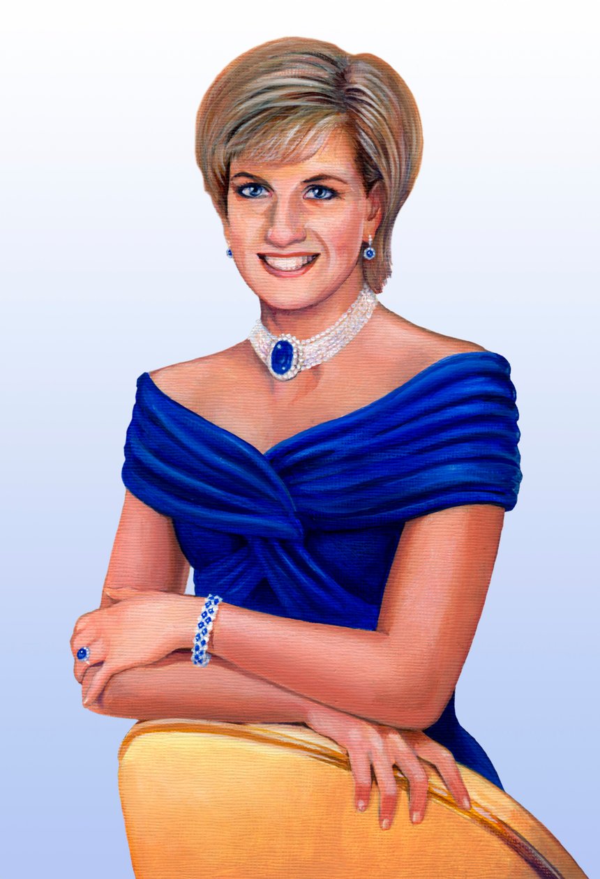 Sua Alteza Real A Princesa de Gales Diana Frances, née Spencer, 1961-1997, 2013. de Karen Humpage