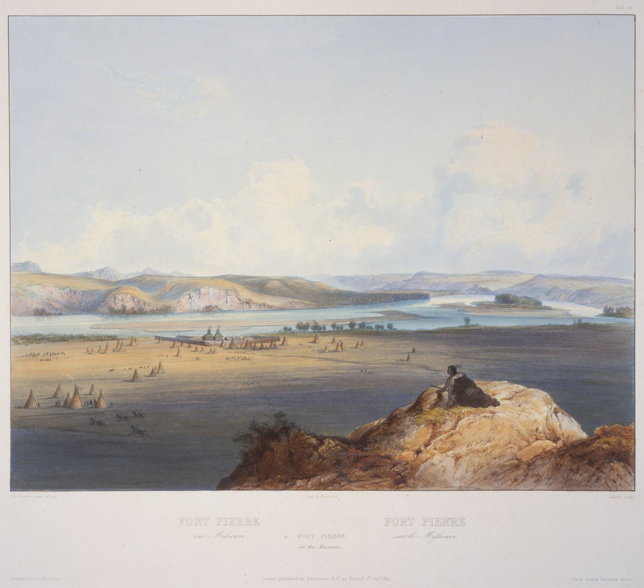 Fort Pierre no Missouri de Karl Bodmer