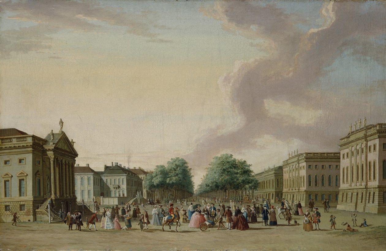 Unter den Linden, Berlim, 1770 de Karl Friedrich Fechhelm