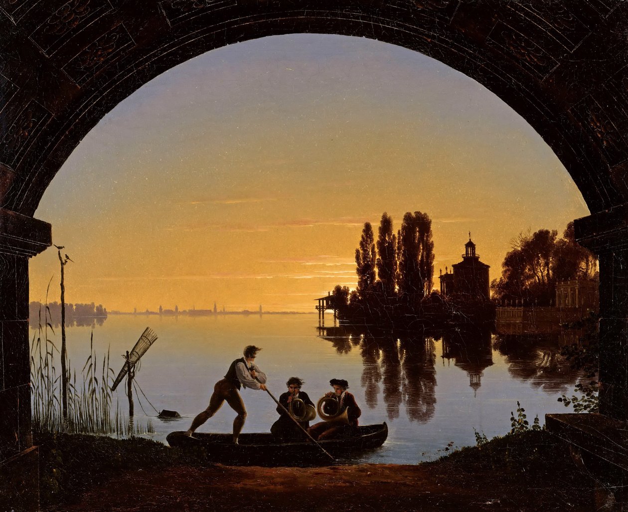 Spreeufer bei Stralau de Karl Friedrich Schinkel