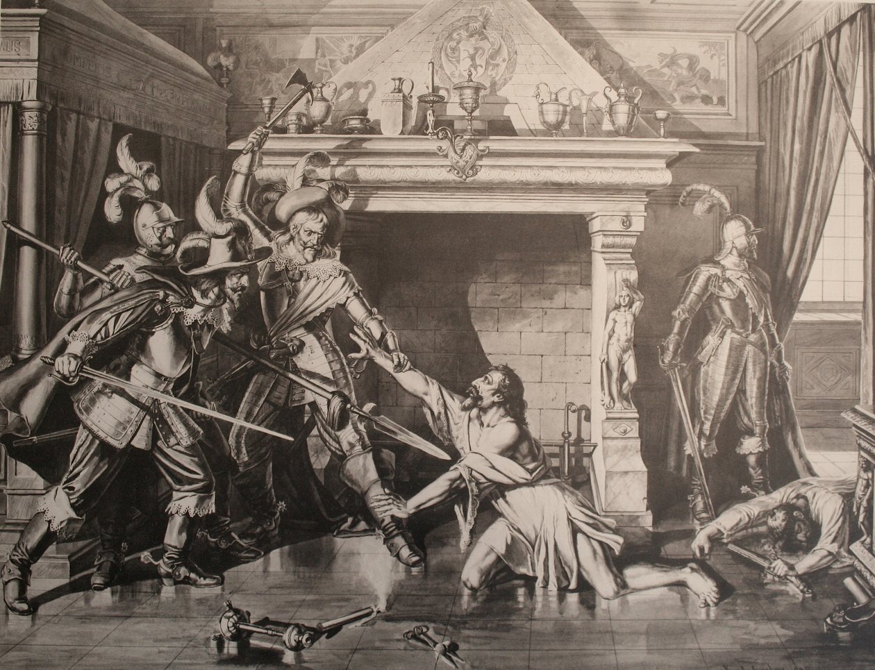 O assassinato de Pompey Planta de Karl Jauslin