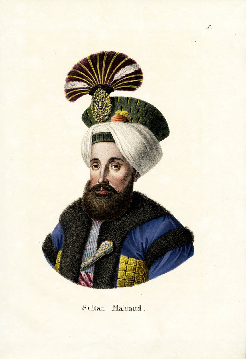 Sultão Mahmud Ii. (1784-1839), 1824 de Karl Joseph Brodtmann