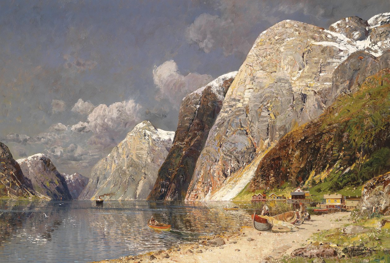 Grande paisagem do fiorde de Karl Kaufmann
