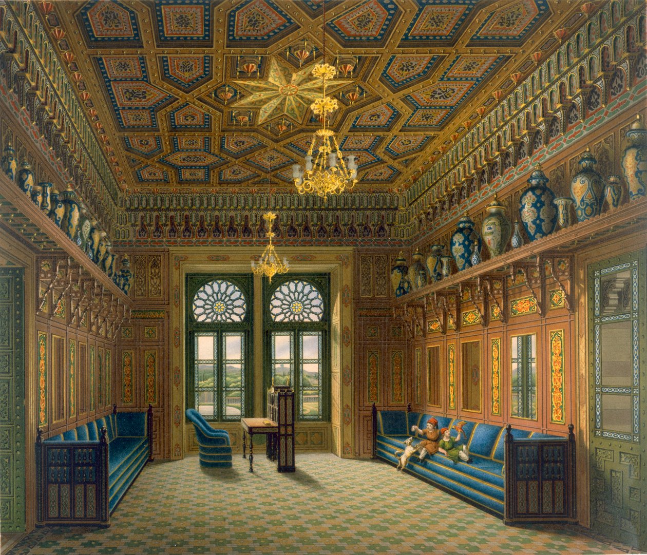 Design para a Grande Sala de Recepção, 1837 de Karl Ludwig Wilhelm Zanth