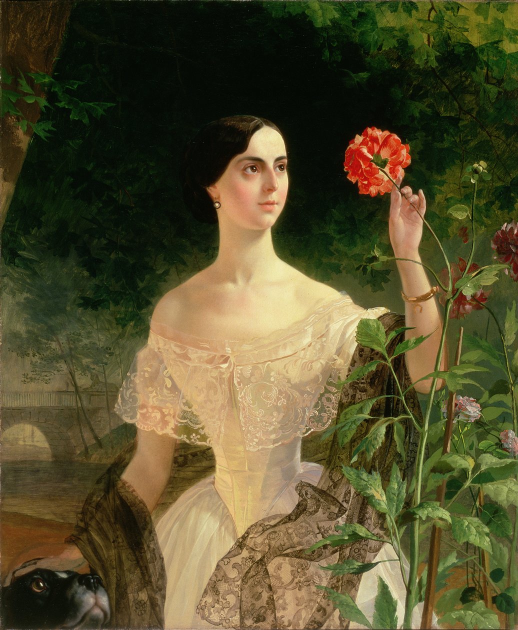 Retrato de Sofia por Andreyevna Shuvalova (1829-1912), 1849 de Karl Pavlovich Bryullov