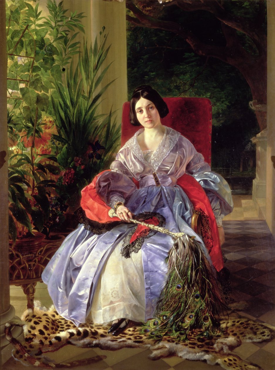 Retrato da princesa Elizavetta Pavlovna Saltykova (1802-63) 1841 de Karl Pavlovich Bryullov