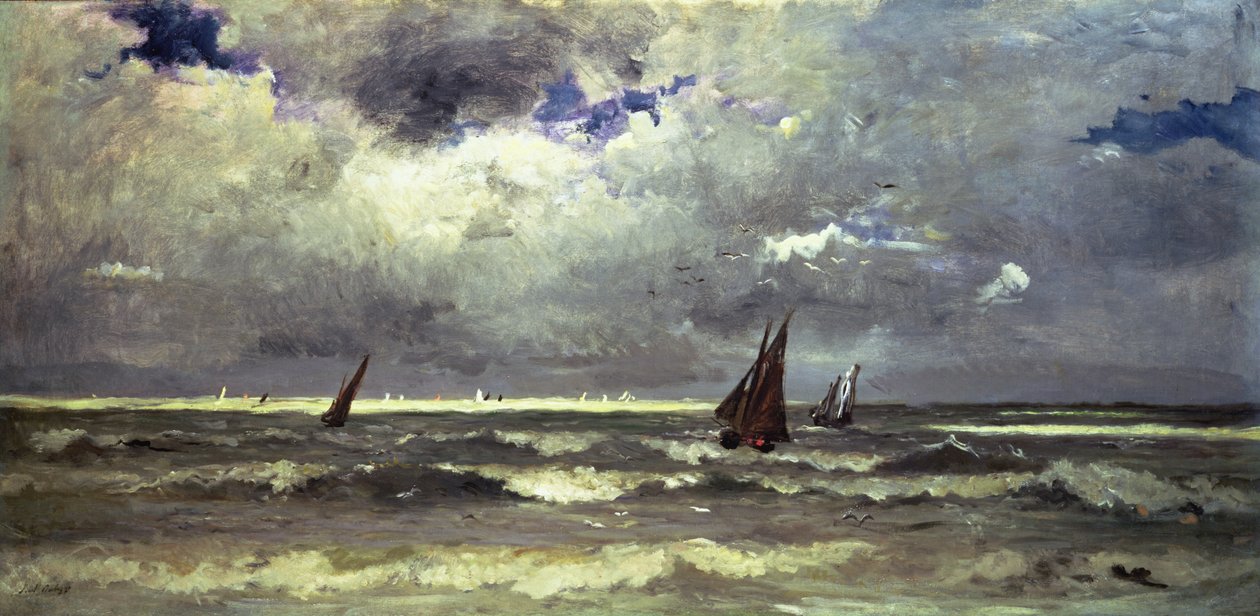 Seascape de Karl Pierre Daubigny